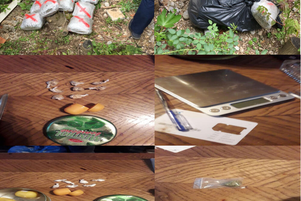 Droga zaplijenjena u Podgorici, Foto: Uprava policije