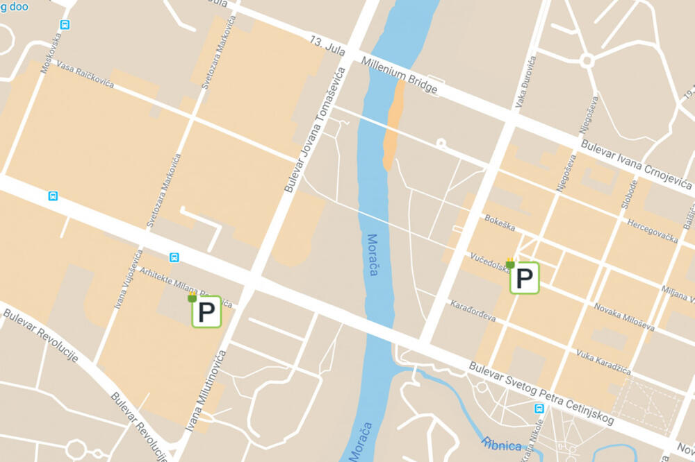 Slovom P su označena mjesta gdje će biti punjači postavljeni, Foto: Glavni grad