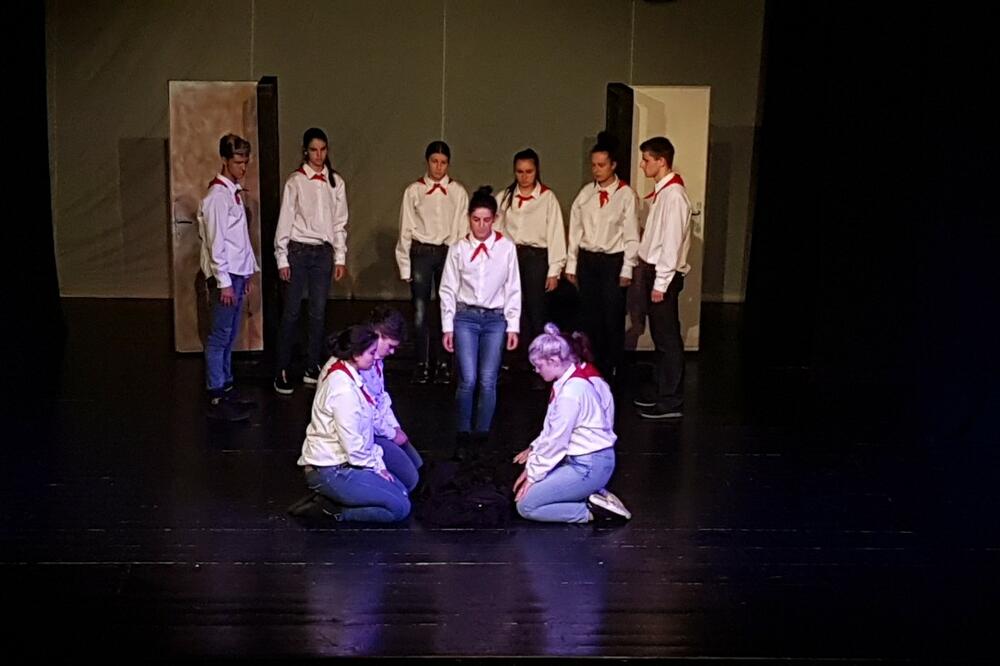 Sa sinoćnje predstave u Bijelom Polju, Foto: Jadranka Ćetković