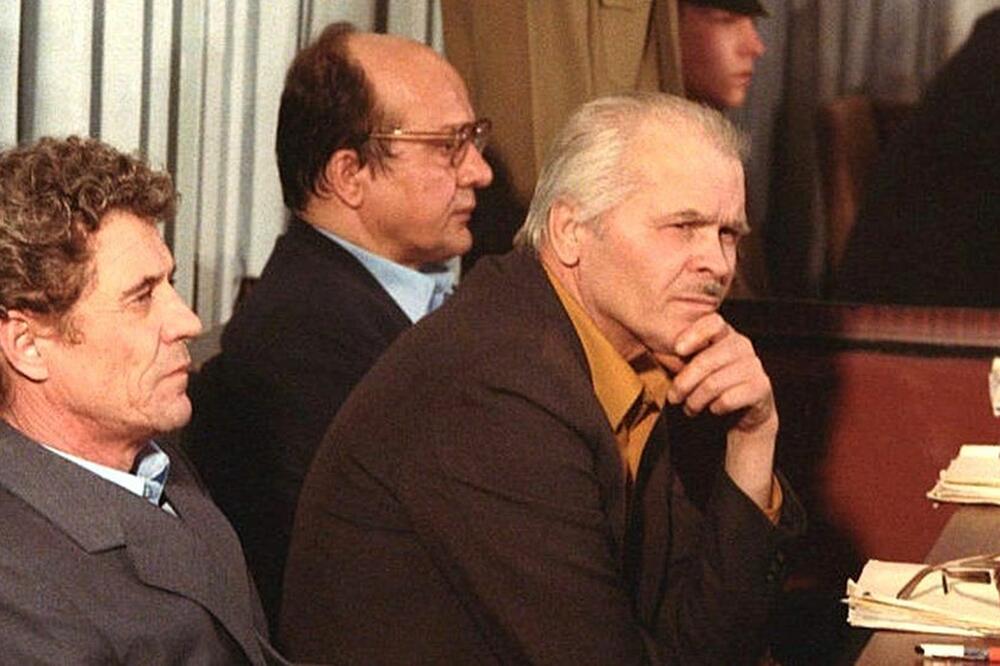 Viktor Brjukanov (levo), zamenik glavnog inženjera Anatolij Djatlov (u sredini) i glavni inženjer Nikolaj Fomin završili su na sudu zbog nesreće, Foto: Getty Images
