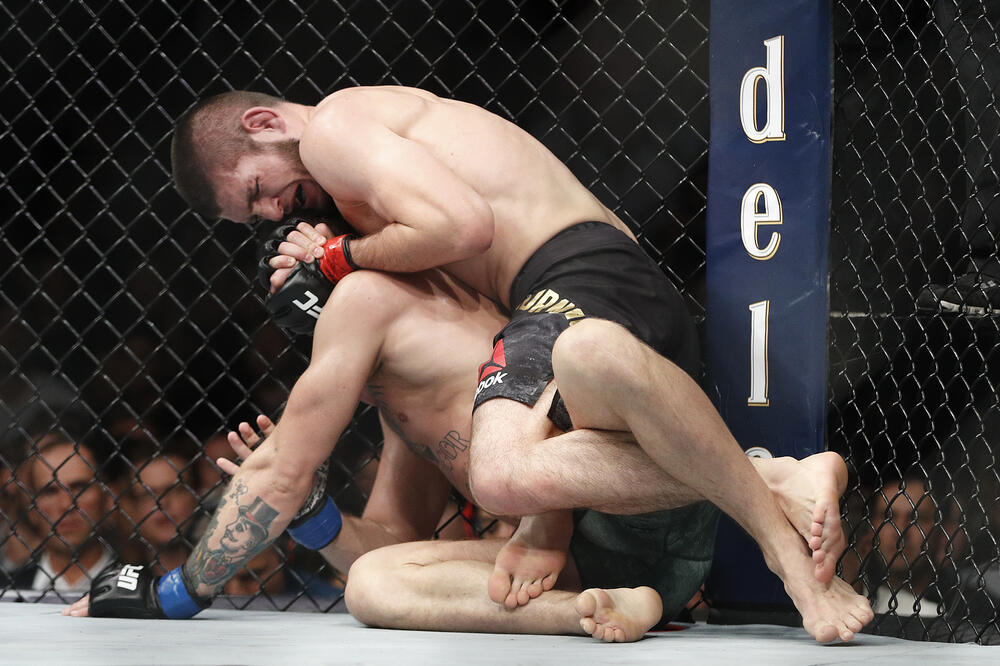 Sa meča Nurmagomedov - Mekgergor, Foto: AP