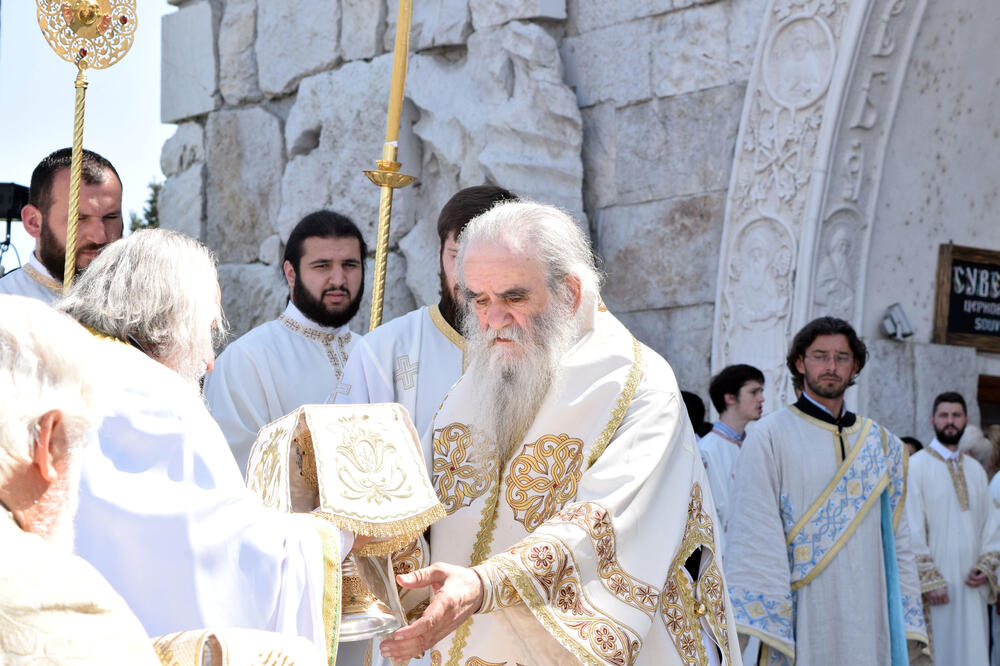 Amfilohije na jučerašnjem Saboru, Foto: Zoran Đurić