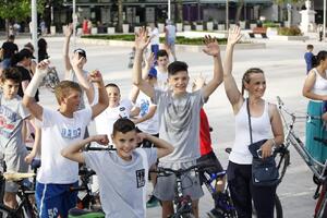 FOTO Biciklijadu u Nikšiću obilježili najmlađi učesnici