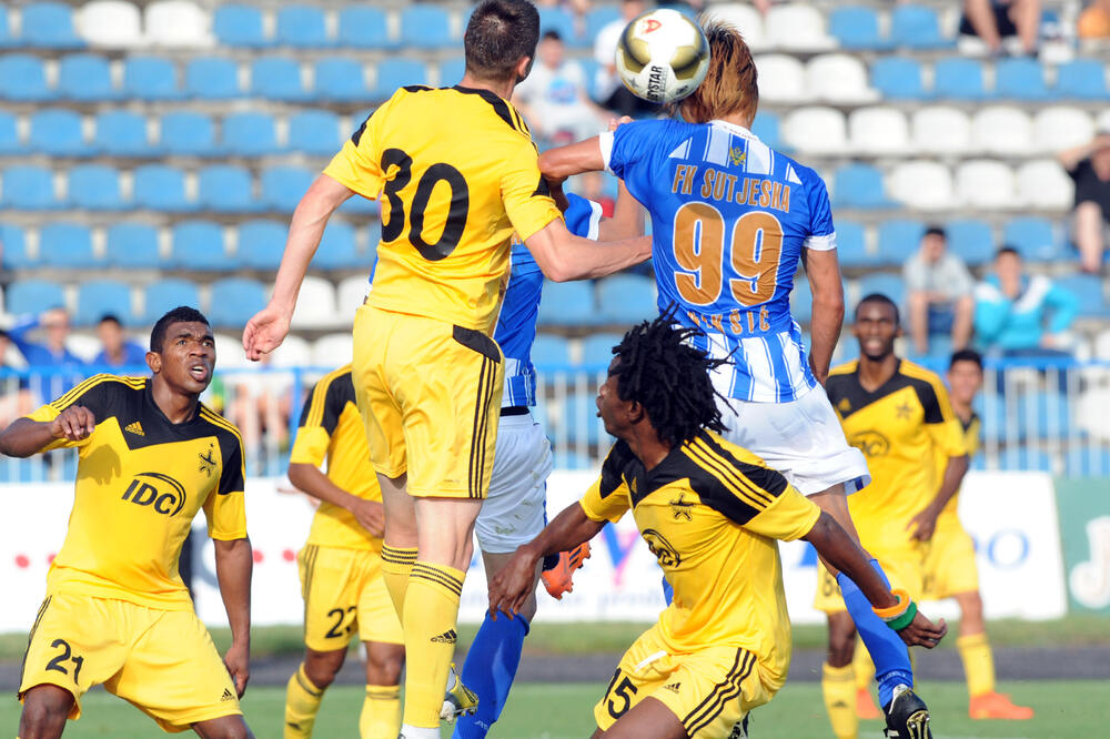 Sa utakmice Sutjeska - Šerif 2014. godine, Foto: Savo Prelević