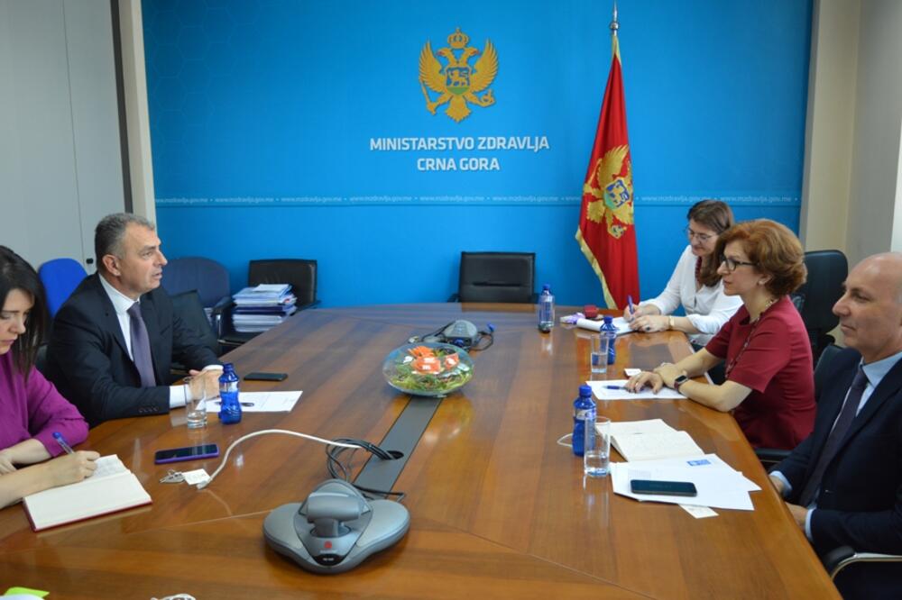 Hrapović na sastanku sa predstavnicima UNDP, Foto: Ministarstvo zdravlja