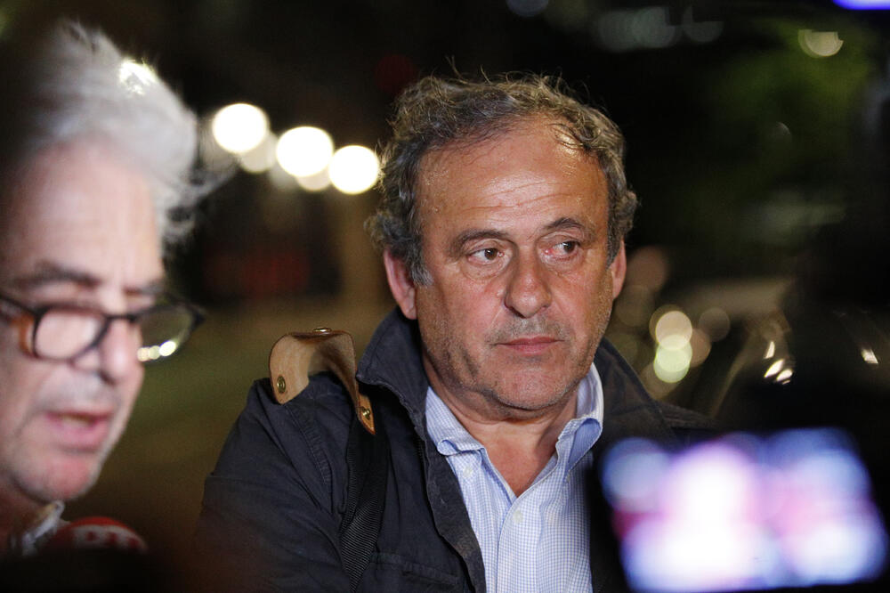Platini nakon izlaska iz pritvora, Foto: AP