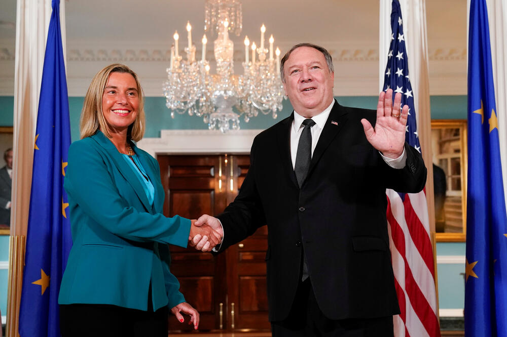 Mogerini i Pompeo, Foto: Reuters