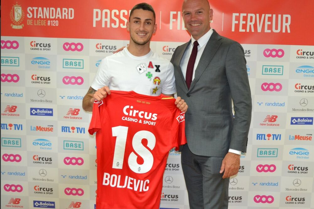 Aleksandar Boljević i menadžer Igor Gluščević, Foto: Standard Lijež