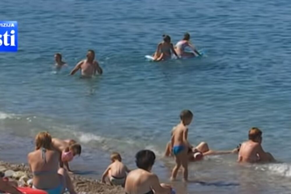 Detalj sa jedne od plaža u Baru, Foto: Screenshot/TV Vijesti