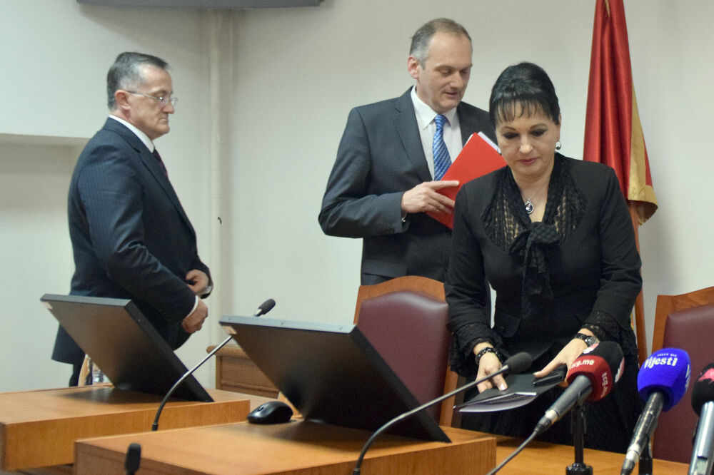 O imunitetima odlučivali Viši i Apelacioni sud: Mušika Dujović, Boris Savić i Vesna Medenica, Foto: Savo Prelević