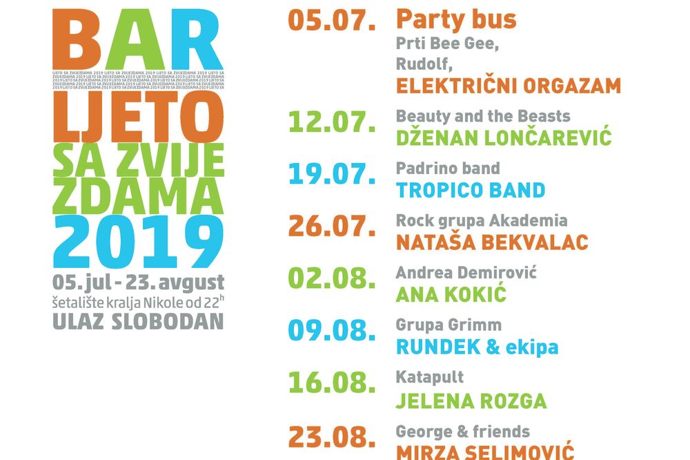 Najava koncerata, Foto: TO BAR