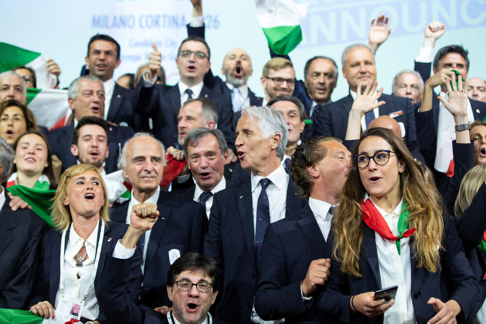 Slavlje delegacije Italijanskog olimpijskog komiteta, Foto: POOL