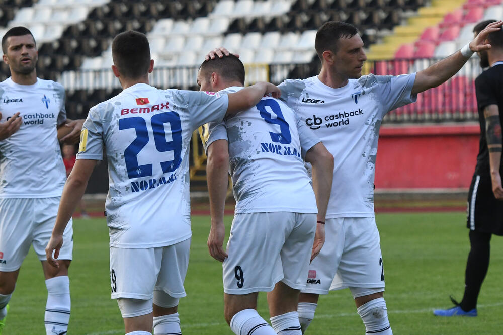 Slavlje igrača Budućnosti, Foto: Savo Prelević