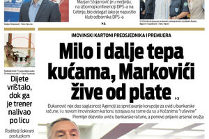 Naslovna strana "Vijesti" za 26. jun