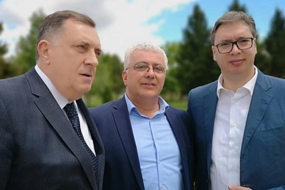 Susret na Vidovdan: Milorad Dodik, Mandić i Vučić, Foto: Facebook
