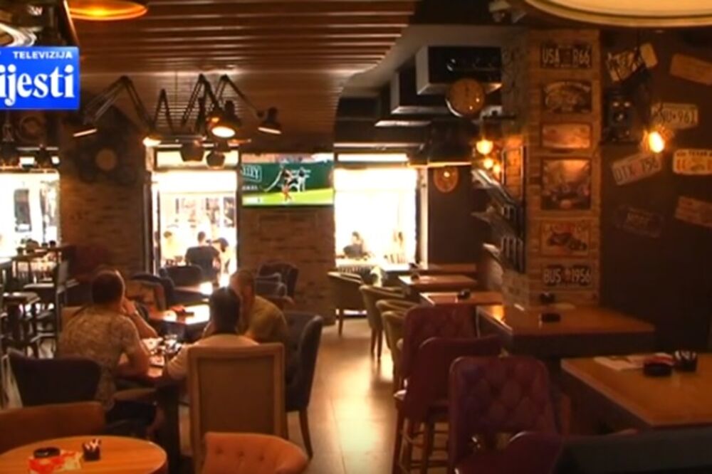 Detalj iz jednog nikšićkog kafića, Foto: Screenshot/TV Vijesti