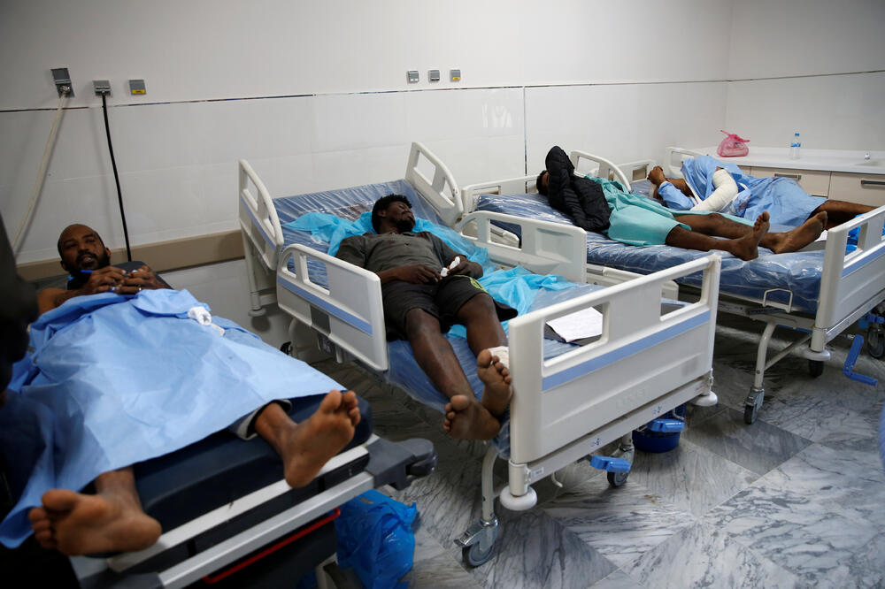 Ranjeni migranti u bolnici nakon napada, Foto: Reuters