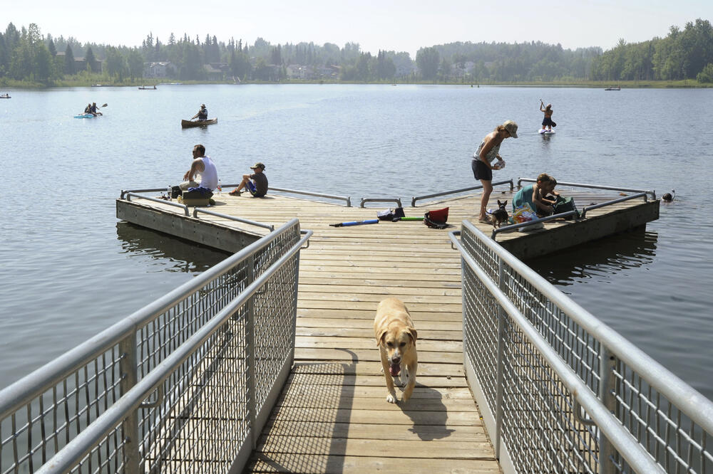 Sa jezera na Aljasci, Foto: AP
