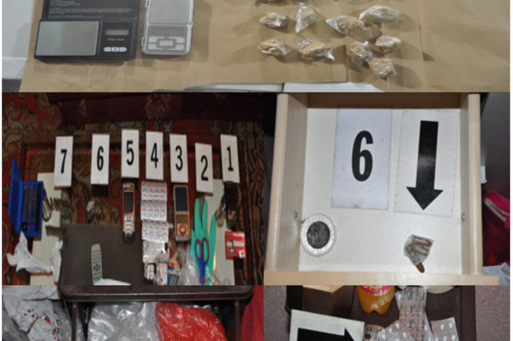 Oduzeto oružje, droga, municija...., Foto: Uprava policije