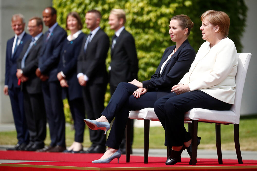 Frederiksen i Merkel danas u Berlinu, Foto: Reuters