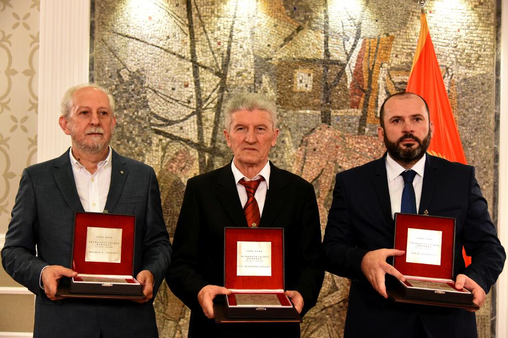 Perović, Šekularac i Goranović, Foto: Boris Pejović