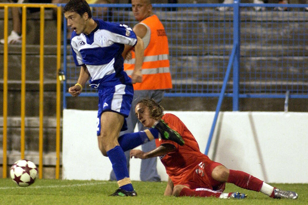 Risto Lakić na meču sa Deportivom 2005., Foto: Savo Prelević