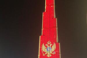 VIDEO Burdž Kalifa u bojama crnogorske zastave