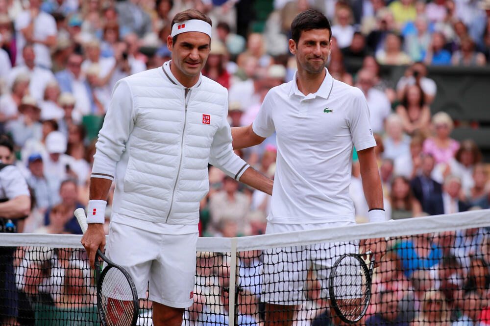Federer i Đoković, Foto: ANDREW COULDRIDGE