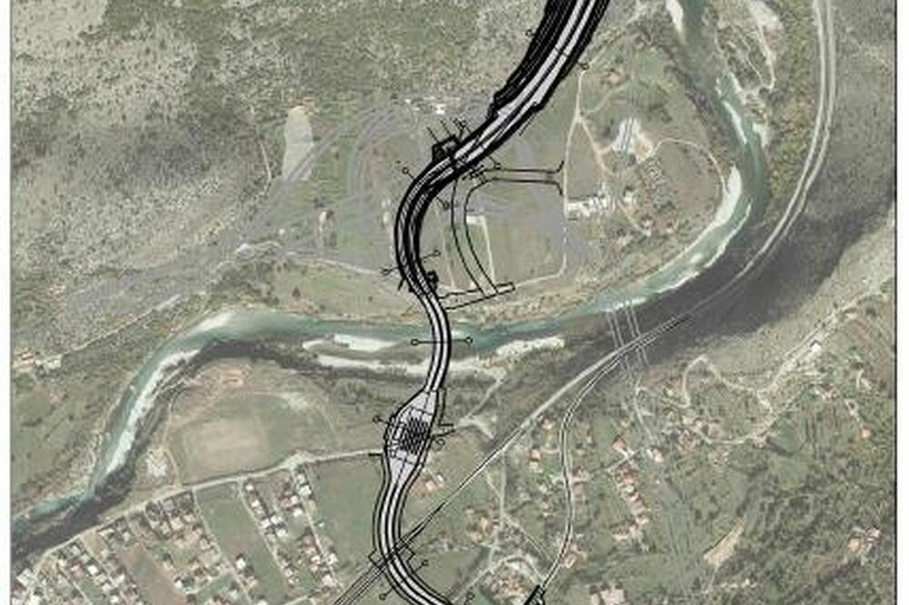 Izvođač je već trebalo da uđe na ove lokacije: Crtež prve faze buduće petlje, Foto: Arhiva Vijesti