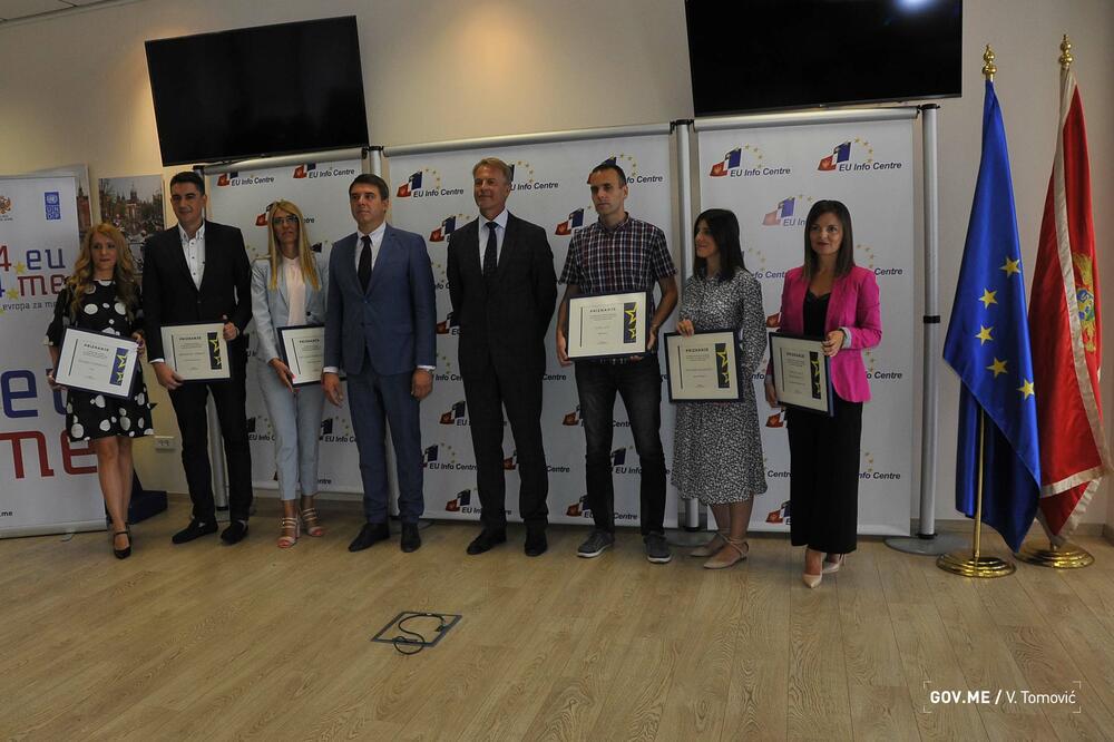 Sa dodjele nagrada, Foto: Vlada Crne Gore