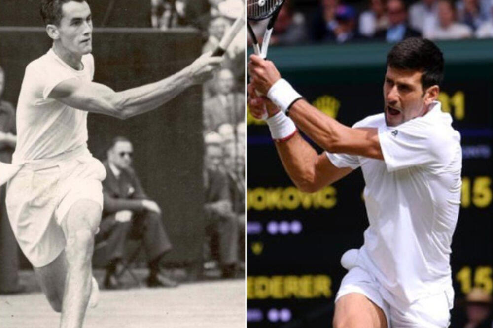 Bob Falkenburg i Novak Đoković, Foto: Twitter