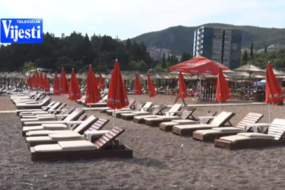 Jedna od budvanskih plaža, Foto: Screenshot (TV Vijesti)