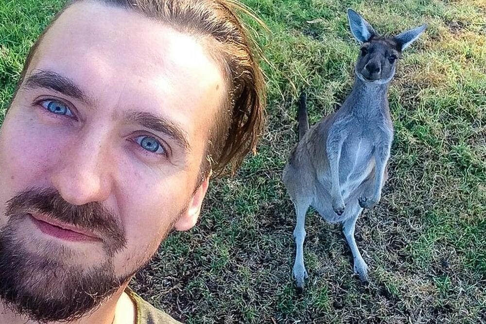 U Australiji je našao i prijatelja - kengura, Foto: Privatna arhiva/Tomica Kristić