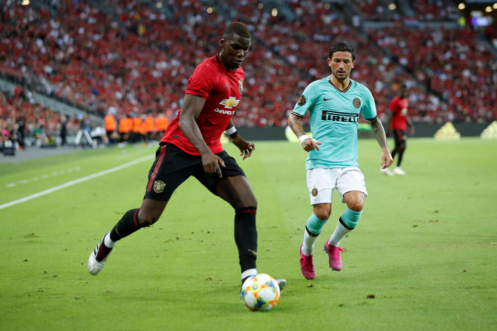 Pol Pogba na meču sa Interom, Foto: FELINE LIM