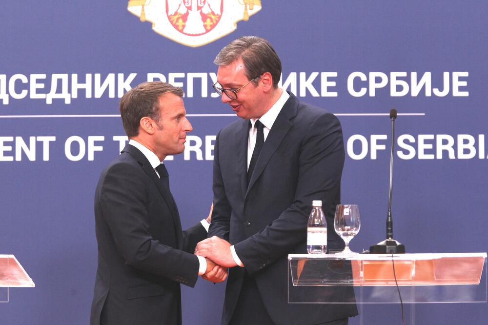 Makron i Vučić, Foto: Beta AP