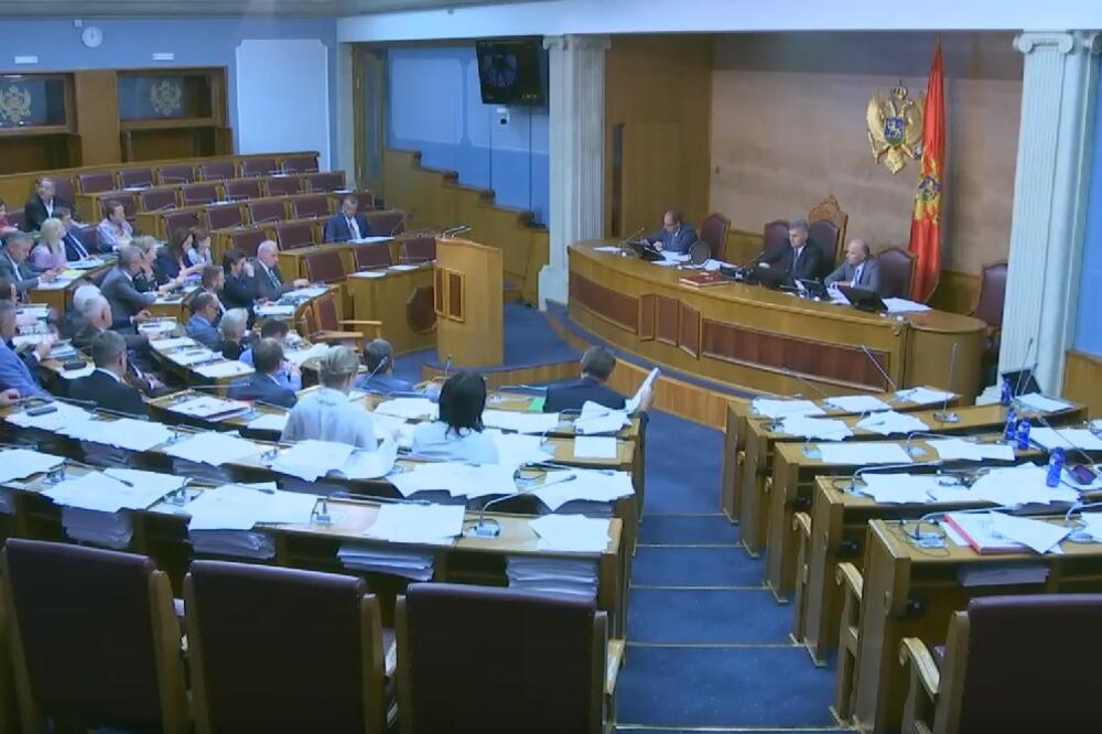 Danas u Skupštini Crne Gore, Foto: Screenshot/Youtube