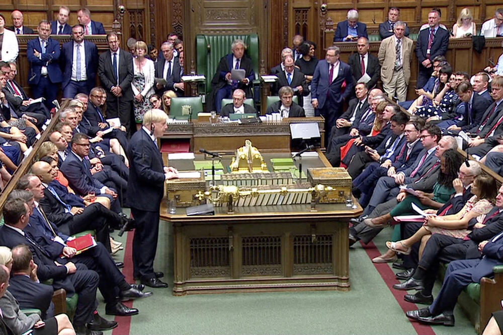 Džonson u parlamentu, Foto: Reuters