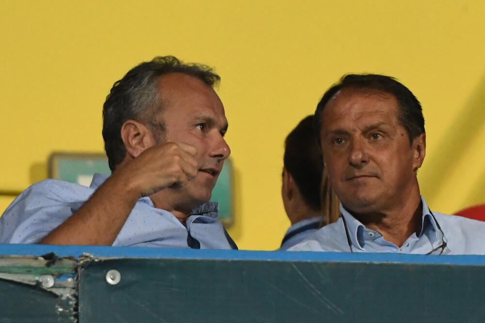 Dejann Savićević i Faruk Hadžibegić, Foto: Savo Prelević