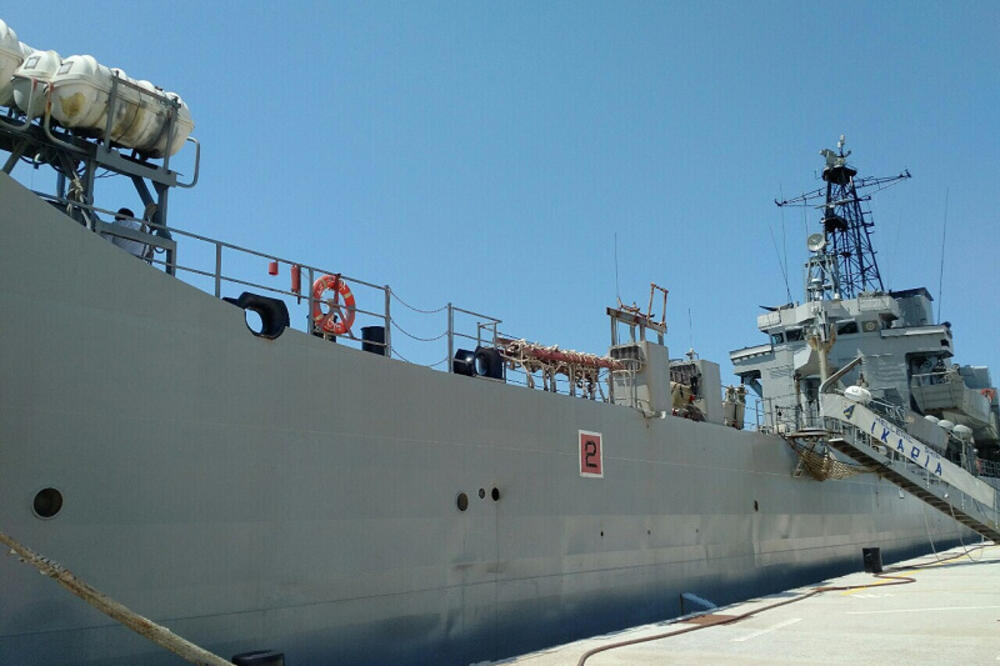 Grčki brod u Baru, Foto: Ministarstvo odbrane Crne Gore