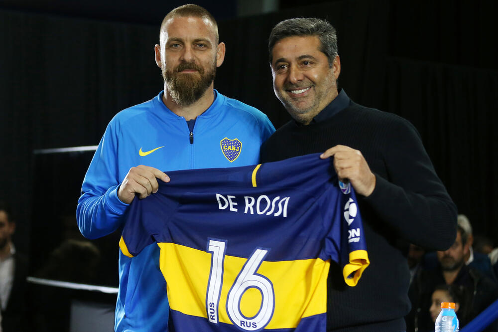 De Rosi sa predsjednikom Boke, Foto: AGUSTIN MARCARIAN