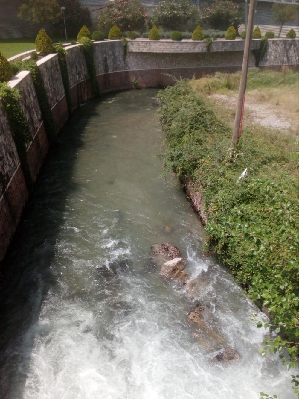 Ribnica je protekla sve do ušća sa Moračom nakon dvodnevnih kiša kada je u Podgorici palo 109 litara vode po metru kvadratnom, što nije uobičajeno krajem jula. Meteorolog Branko Micev kaže da je tokom jula palo 139 litara kiše po metru kvadratnom, i od ovogodišnjeg jula, samo je bio kišovitiji 2014. godine.