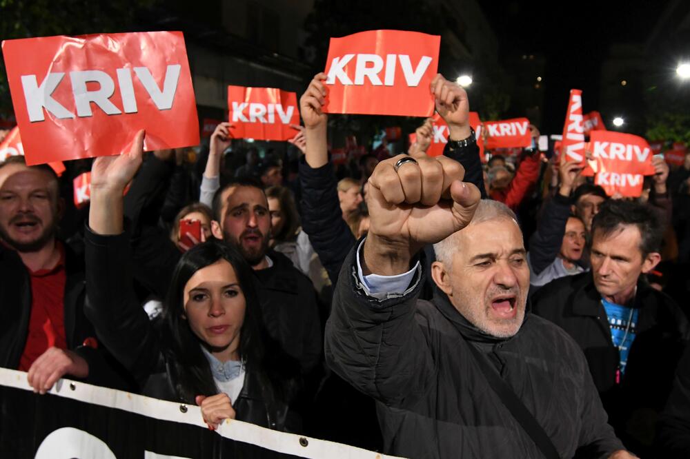 Sa jednog od građanskih protesta u Podgorici, Foto: Savo Prelević