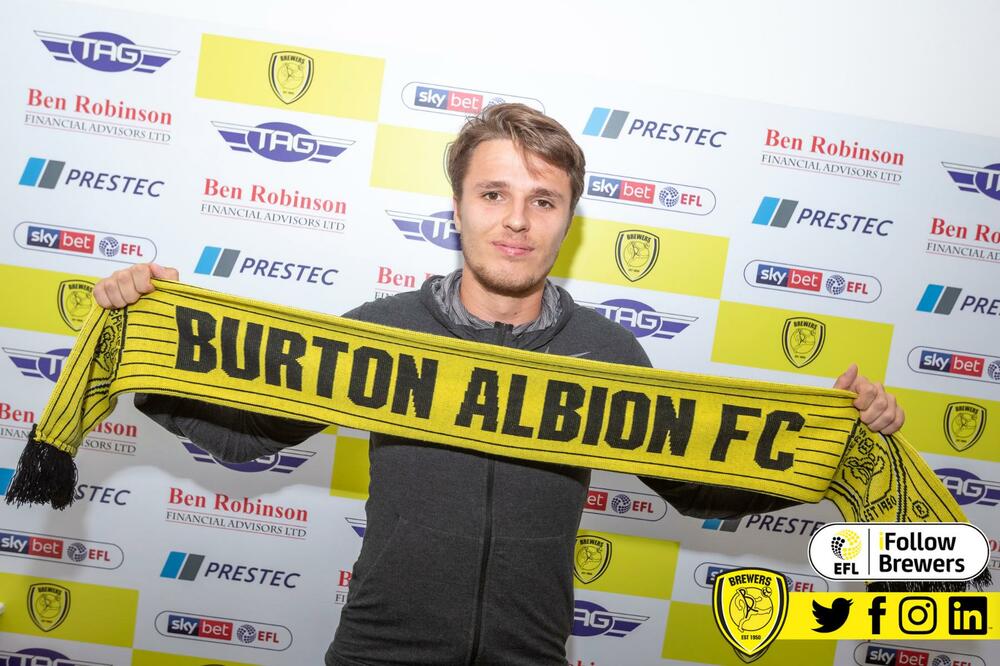 Oliver Šarkić, Foto: Burtonalbionfc.co.uk