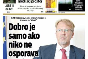 Naslovna strana Vijesti za 2. avgust