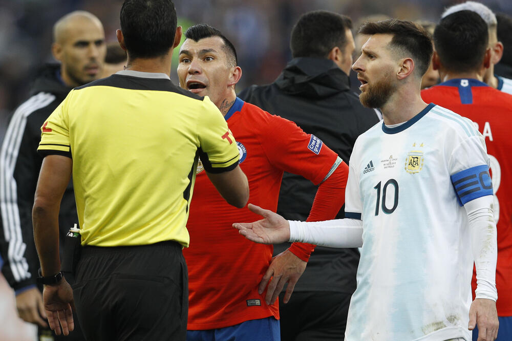 Mesi na meču protiv Čilea, Foto: Victor R. Caivano/AP