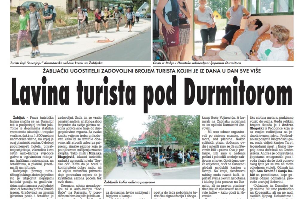 Vijesti, 3. avgust 2009., Foto: Arhiva Vijesti