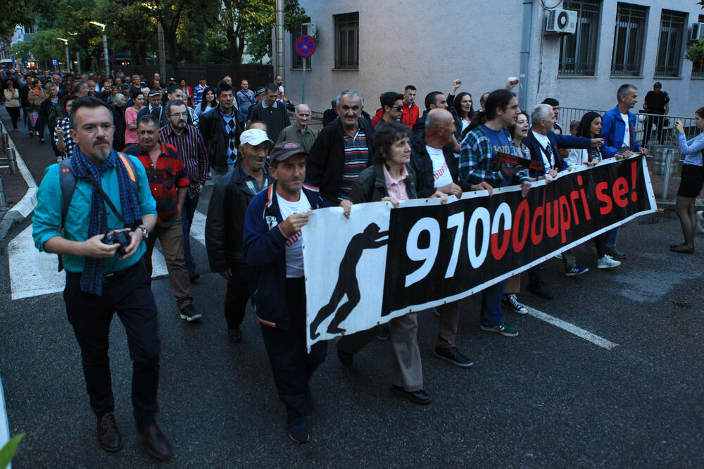 Sa jednog od protesta pokreta "Odupri se - 97000", Foto: Luka Zeković