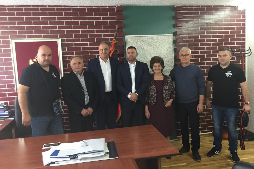 Delegacija iz Gložana kod predsjednika Opštine Žabljak Veselina Vukićevića, Foto: Obrad Pješivac