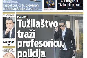 Naslovna strana "Vijesti" za 6. avgust