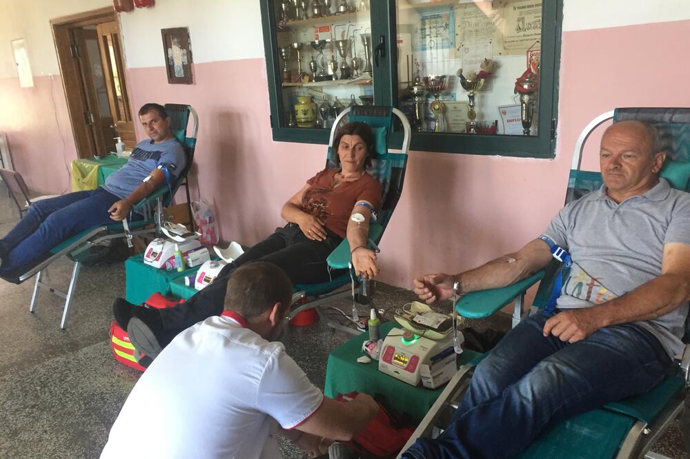 Sa akcije dobrovoljnog davanja krvi na Žabljaku, Foto: Obrad Pješivac